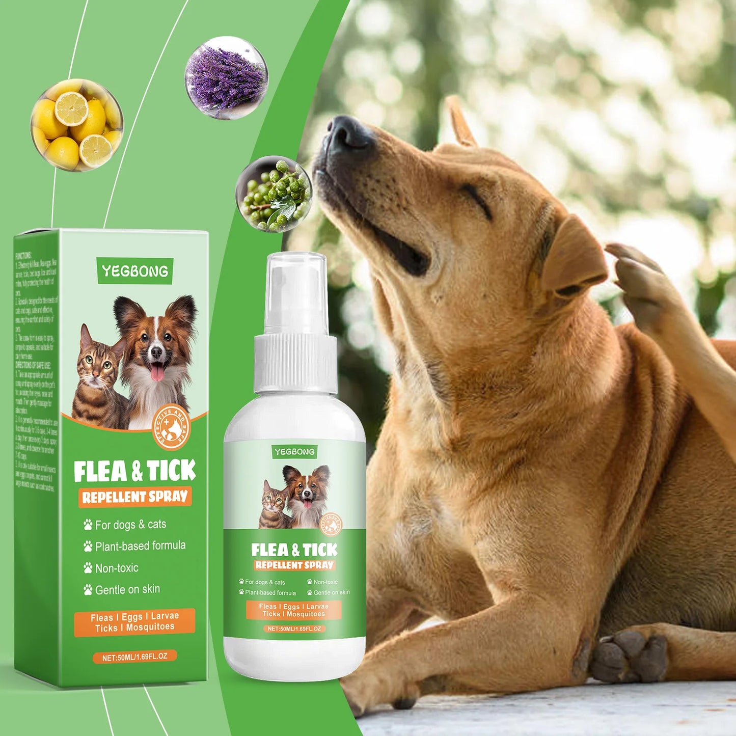Pet Flea Tick Repellent Spray
