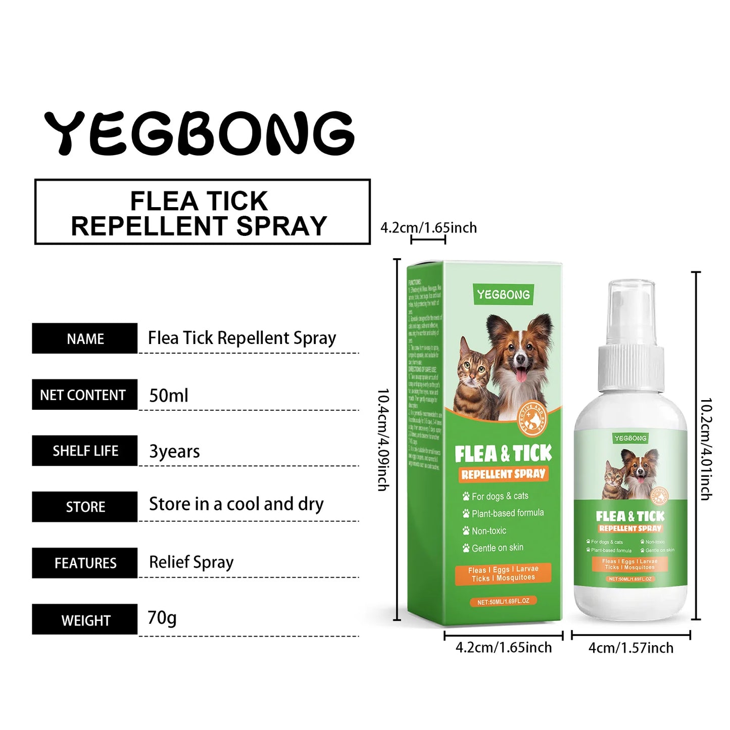 Pet Flea Tick Repellent Spray